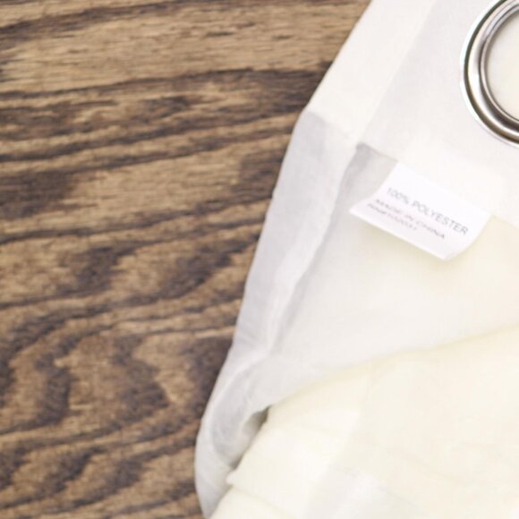 NEW Regal Home Grommet Top Sheer Single Curtain Panel Ivory Off White 50x95 - Picture 7 of 7